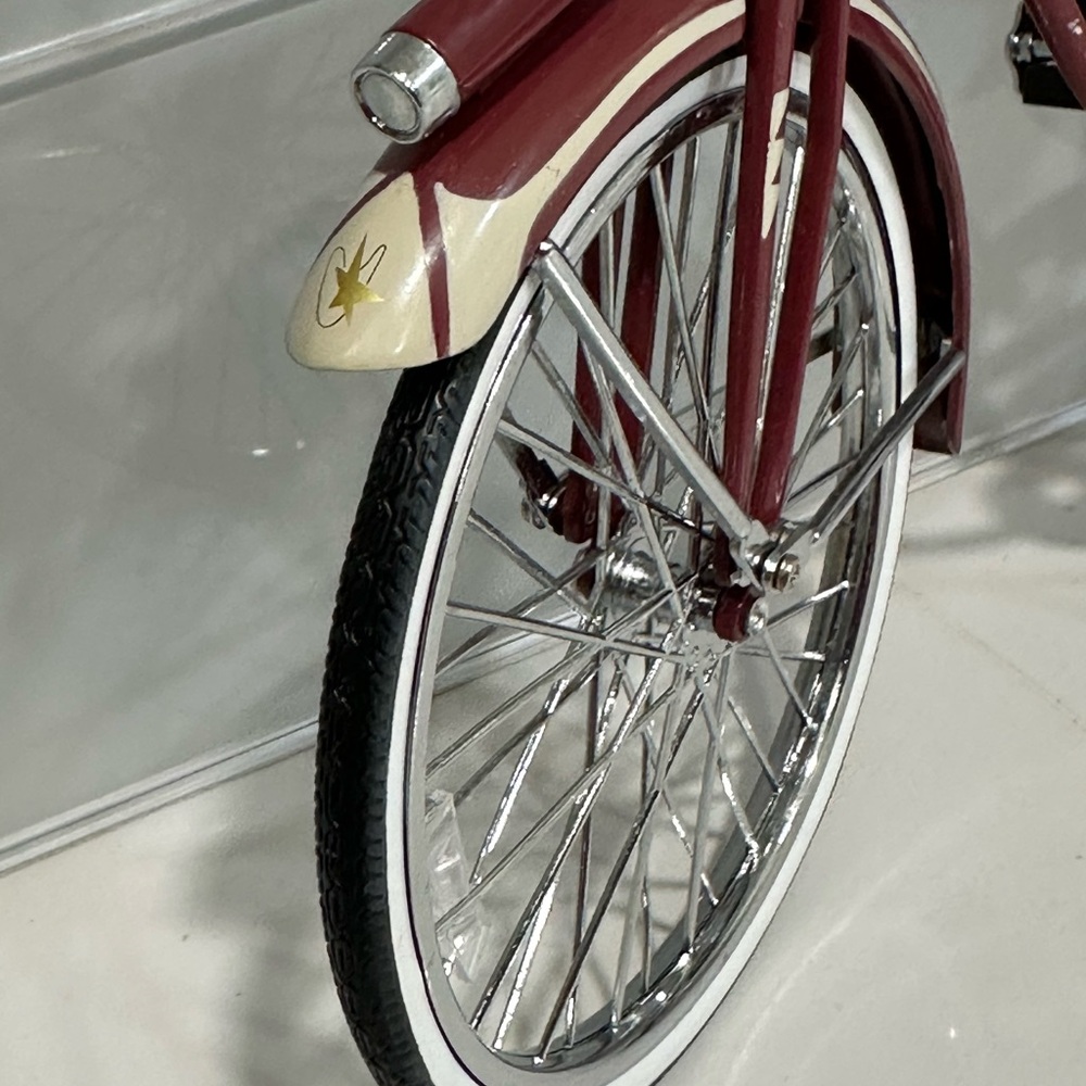 Rare Vintage Jet Liner Bicycle 1950s Boys Bike Cycle Metal Model Length: 11.5 " - Picture 4 of 15